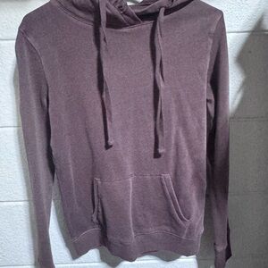 Aeropostale Women's Hooded Pullover Sweatshirt - Plum